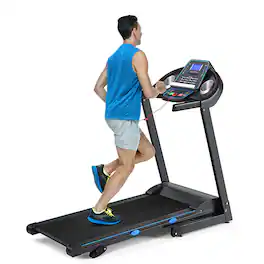 Costway - 2.25HP Folding Treadmill Electric Motorized Power Running Fitness Machine - Black