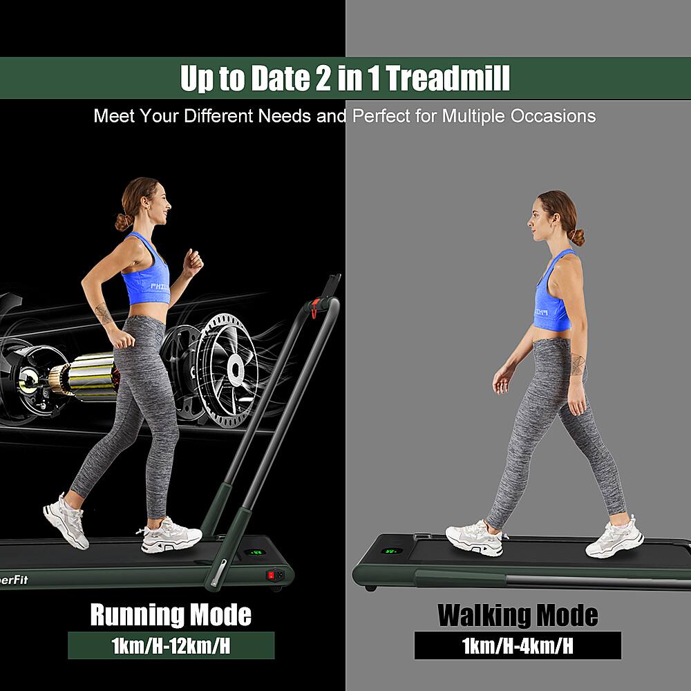 Up to Date 2 in 1 Treadmill: Meet Your Different Needs and Perfect for Multiple Occasions
PH2 HerFit Running Mode: 1km/H-12km/H
Walking Mode: 1km/H-4km/H