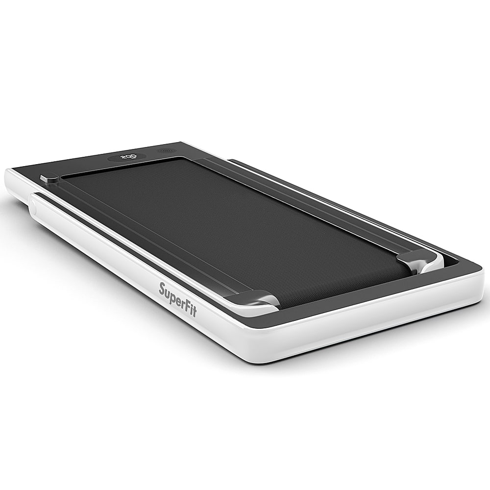 Alt View 21. Costway - Up To 7.5MPH 2.25HP 2 in 1 Dual Display Screen Treadmill Jogging Machine W/APP Control - White.