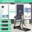 UPGRADED App Control Provide users more humanized running experience. As seen in the image, the woman is running on a treadmill while using the SuperFit app. The app offers a variety of features, such as exercise data tracking, personalized training plans, and a social community. It also allows users to connect with friends and share their progress. With the SuperFit app, users can enjoy a more engaging and interactive running experience.