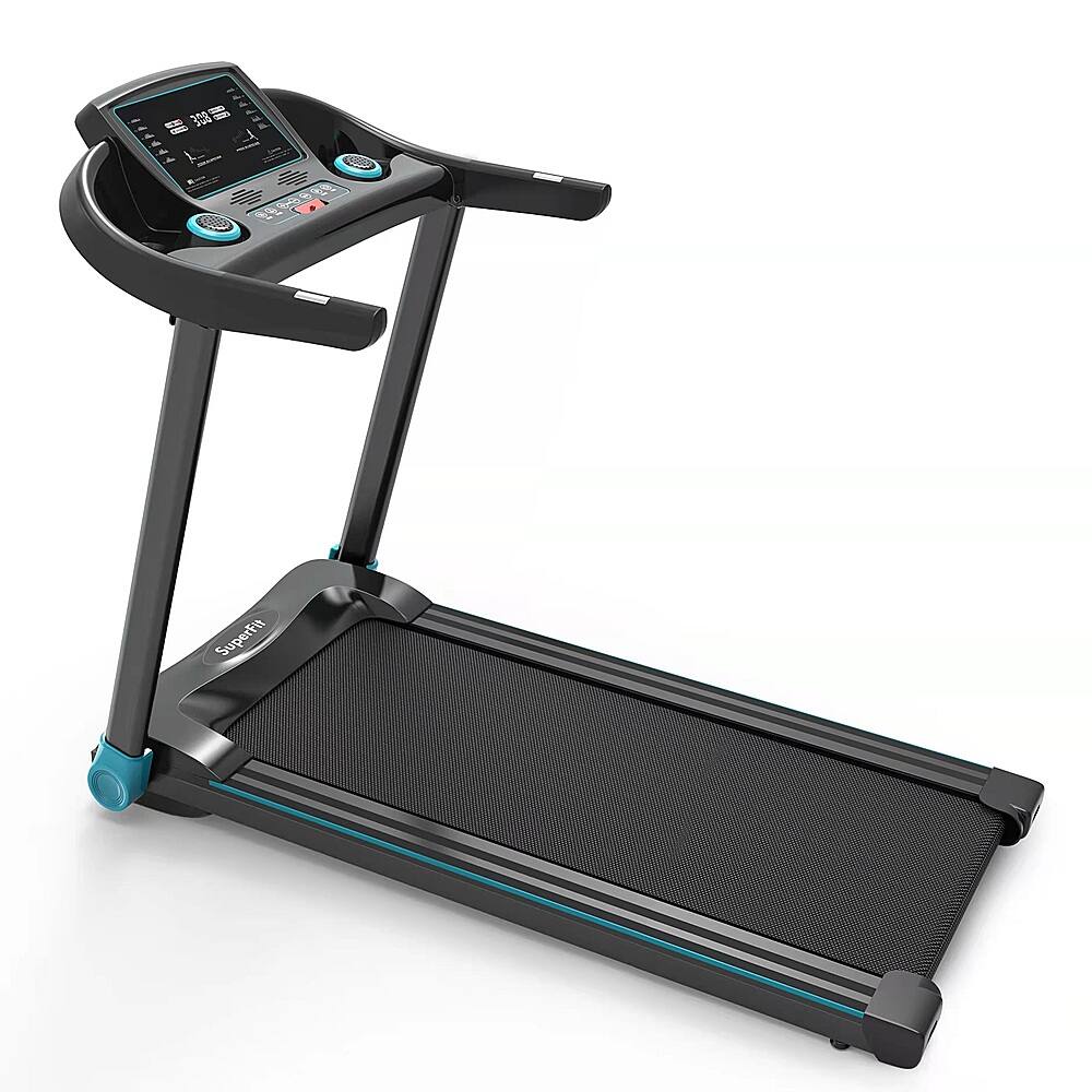 Alt View 19. Costway - 2.25HP Electric Running Machine Treadmill Bluetooth Speaker APP Control - Blue.