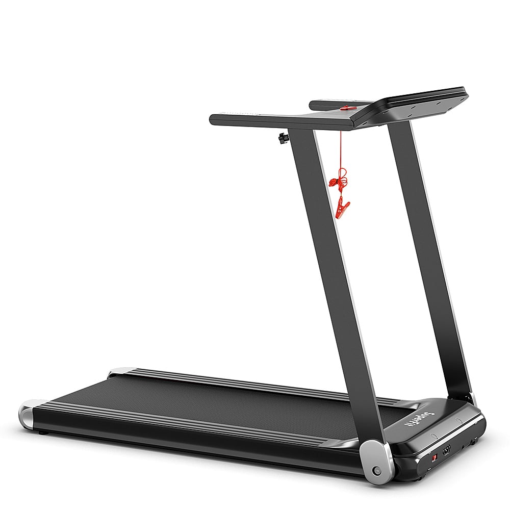 Alt View 21. Costway - Folding Electric Treadmill Compact Walking Running Machine w/APP Control Speaker - Silver.
