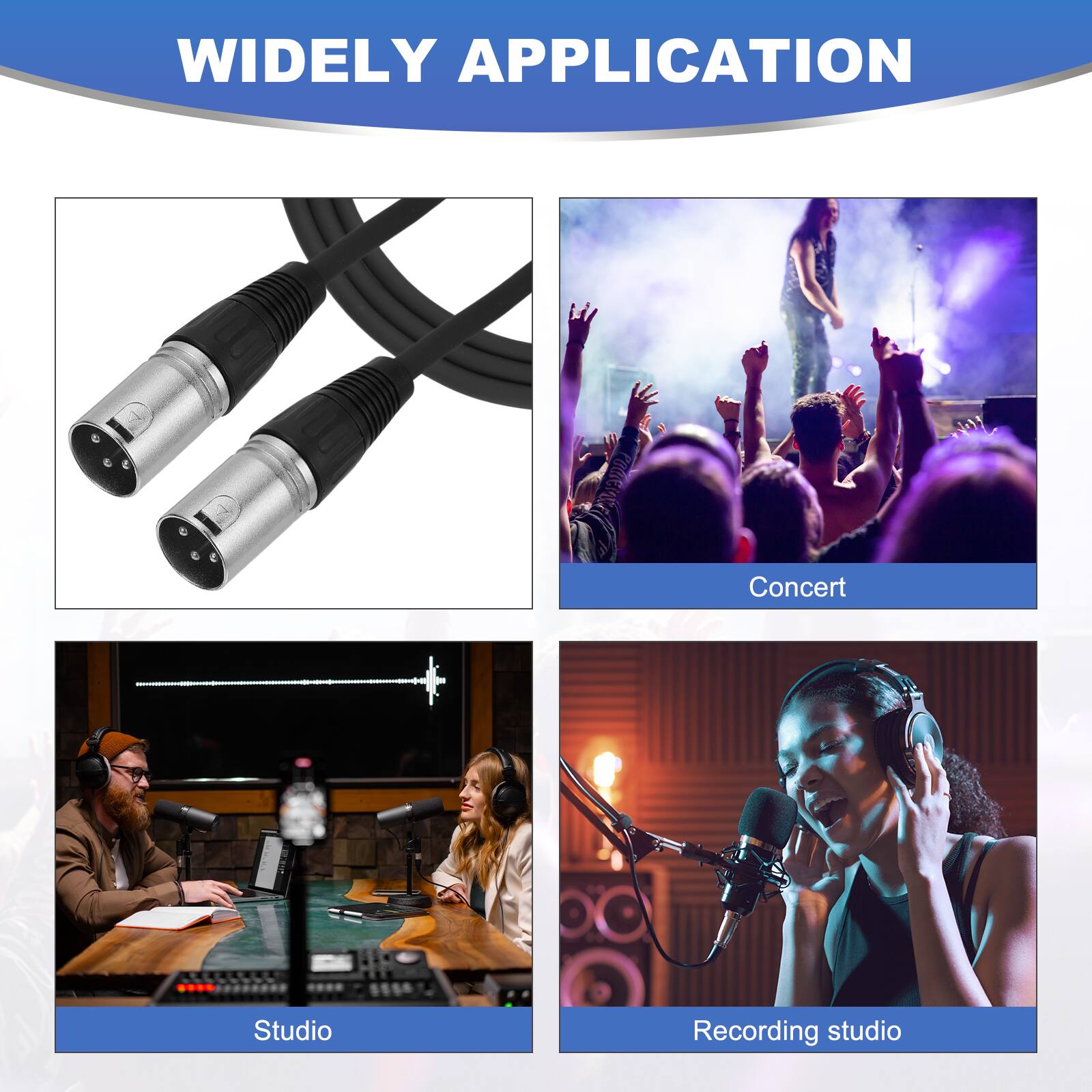 WIDELY APPLICATION

Concert  
Studio  
Recording studio