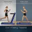 Running Mode: 0.6 mph (C 9 mph)
Walking Mode: 0.6 mph (CA 2.5 mph)
2-in-1 Folding Treadmill