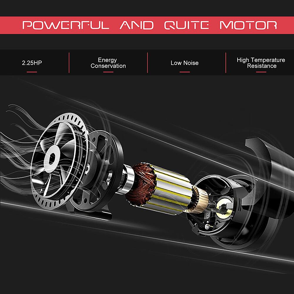 Powerful and Quiet Motor: 2.25HP Energy Conservation, Low Noise, High Temperature Resistance.