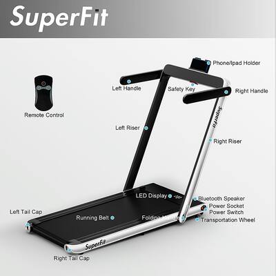 Costway Up To 7.5MPH 2.25HP 2 in 1 Single Display Screen Costway Up To 7.5MPH 2.25HP 2 in 1 Single Display Screen