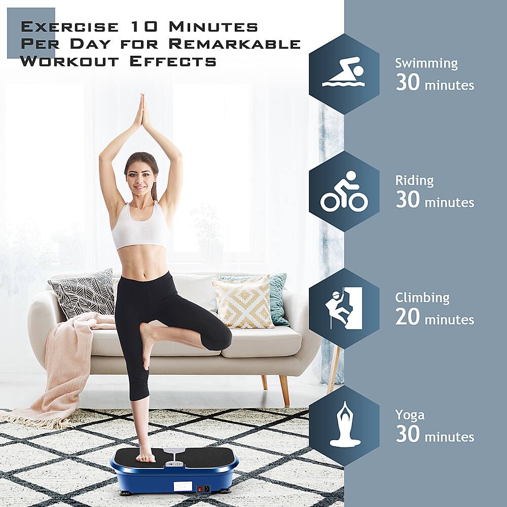 EXERCISE 10 MINUTES PER DAY FOR REMARKABLE WORKOUT EFFECTS: Swimming 30 minutes, Riding 30 minutes, Climbing 20 minutes, Yoga 30 minutes.