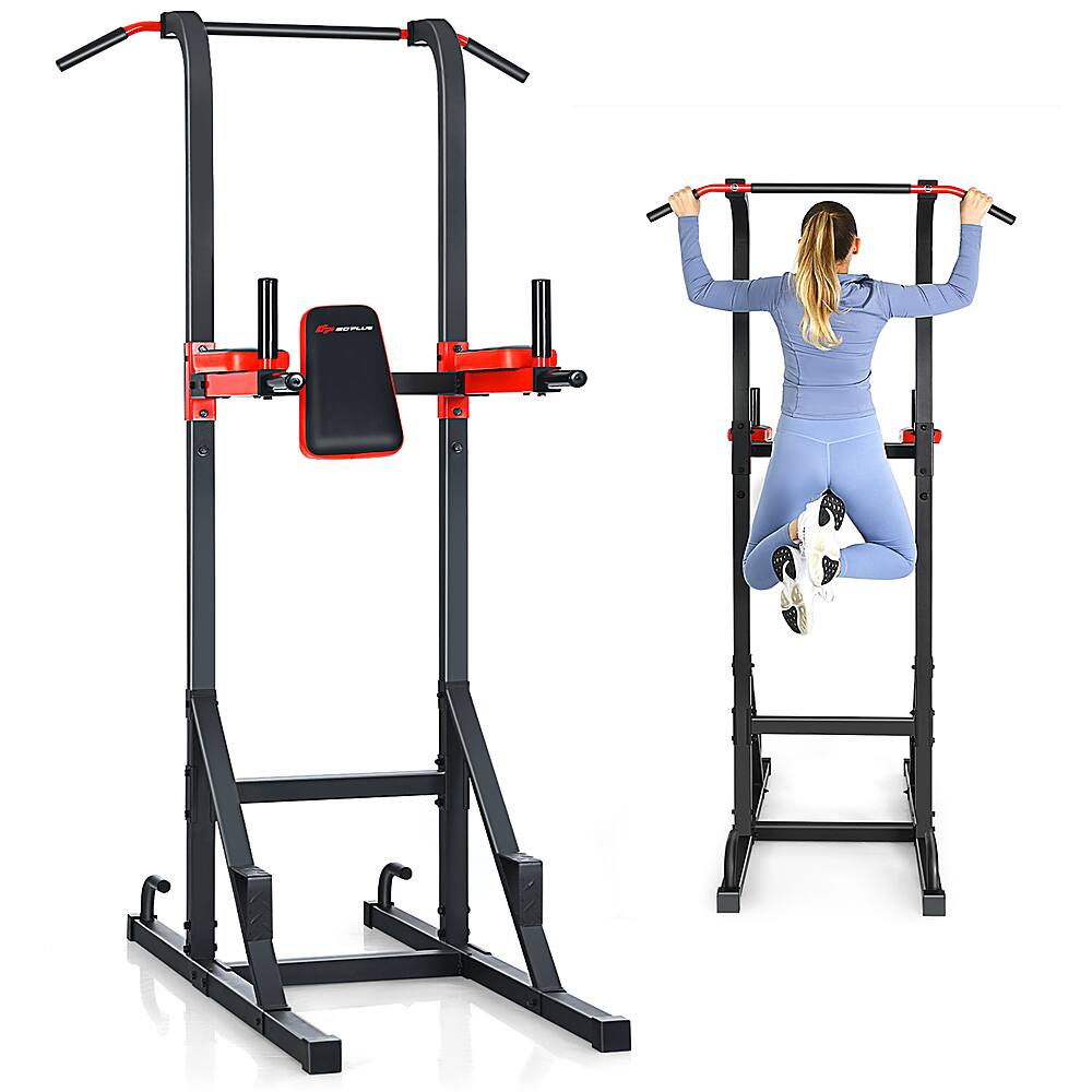 Home Gym VEVOR 220LBS Power Tower Dip Station, 2-Level Height