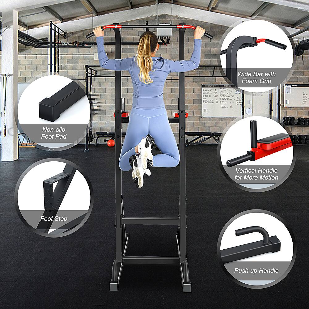 Group: Gym Equipment

* Wide Bar with Foam Grip
* Non-slip Foot Pad
* Vertical Handle for More Motion
* Foot Step Push up Handle