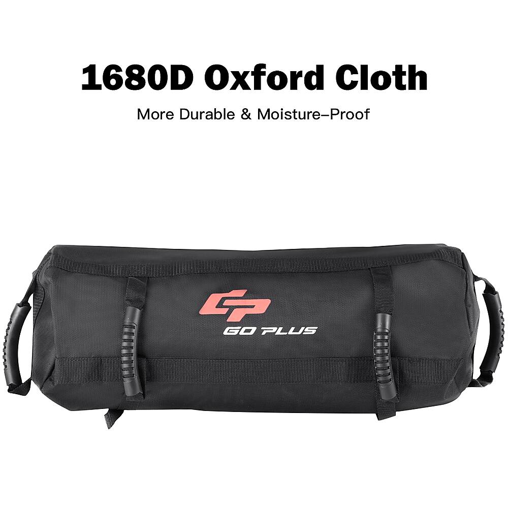 The text on the image reads: "1680D Oxford Cloth More Durable & Moisture-Proof G GO PLUS."