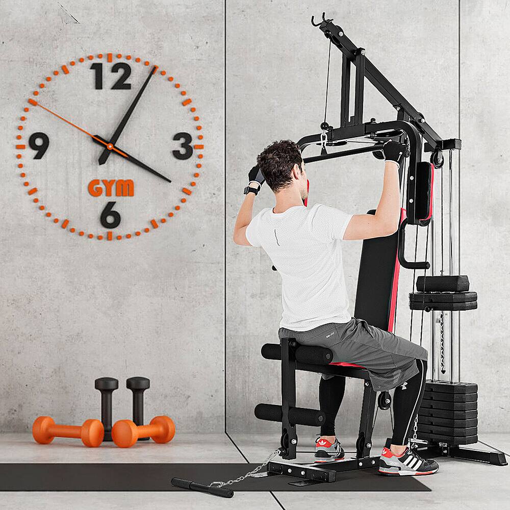 Alt View 13. Costway - Multifunction Cross Trainer Workout Machine Strength Training Fitness Exercise - Black.