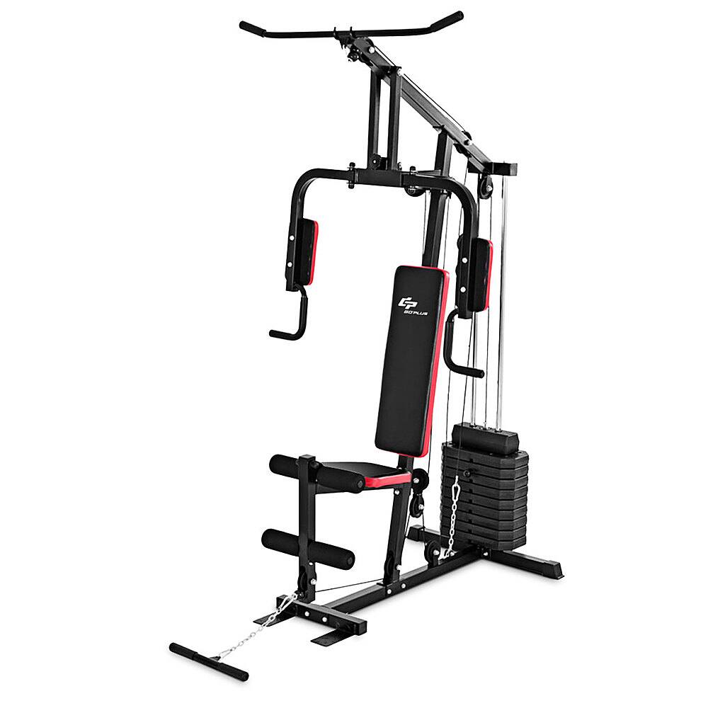 Alt View 18. Costway - Multifunction Cross Trainer Workout Machine Strength Training Fitness Exercise - Black.