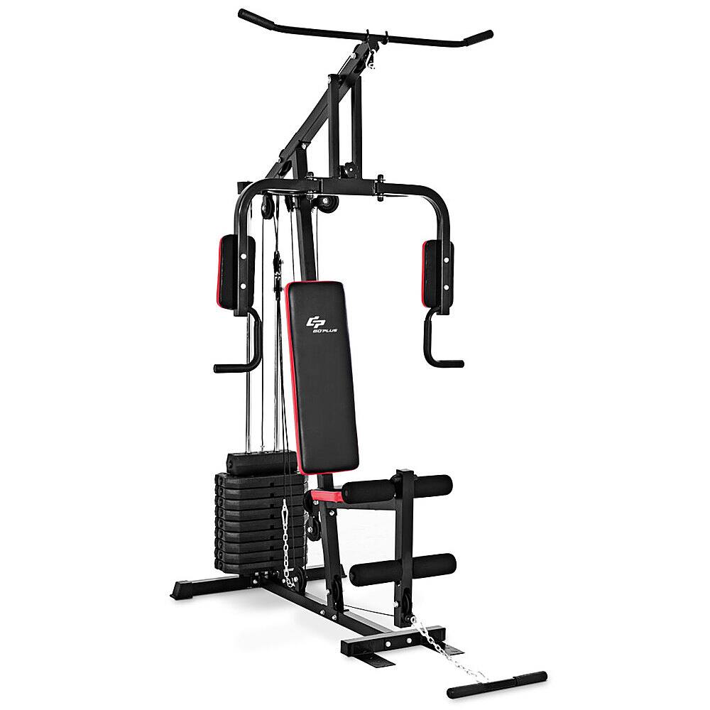 Alt View 20. Costway - Multifunction Cross Trainer Workout Machine Strength Training Fitness Exercise - Black.