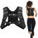 Front. Costway - 20LBS Workout Weighted Vest Mesh Bag Adjustable Buckle Fitness - Black.