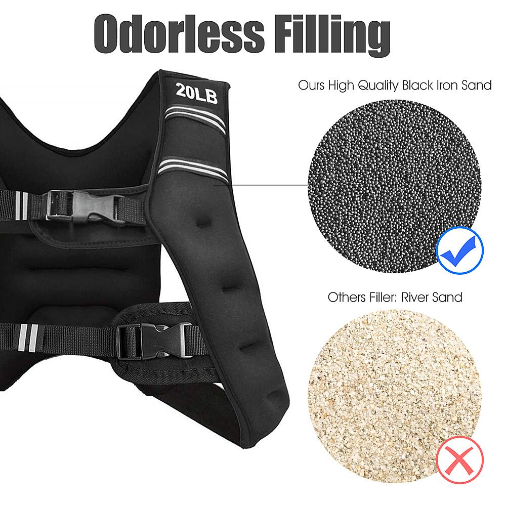 Odorless Filling: Ours High Quality Black Iron Sand (20LB)
I Others Filler: River Sand