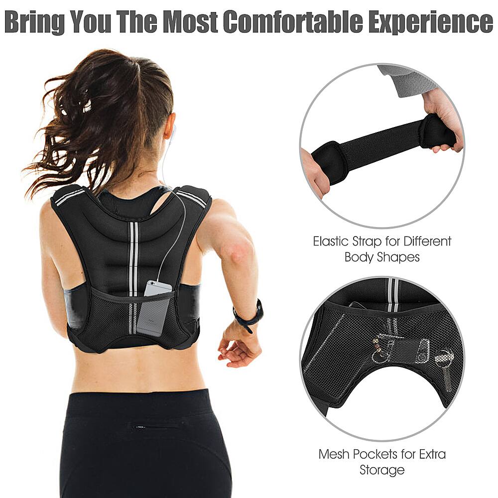 Bring You the Most Comfortable Experience: Elastic Strap for Different Body Shapes, Mesh Pockets for Extra Storage