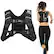 Front. Costway - 16LBS Workout Weighted Vest W/Mesh Bag Adjustable Buckle Sports Fitness Training - Black.