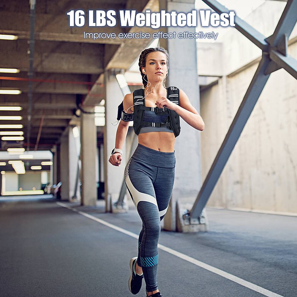 16 LBS Weighted Vest Improve exercise effectiveness.