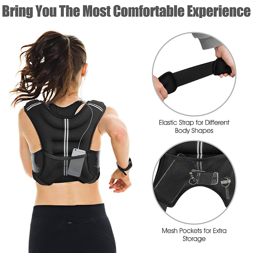 Bring You The Most Comfortable Experience: Elastic Strap for Different Body Shapes, Mesh Pockets for Extra Storage.