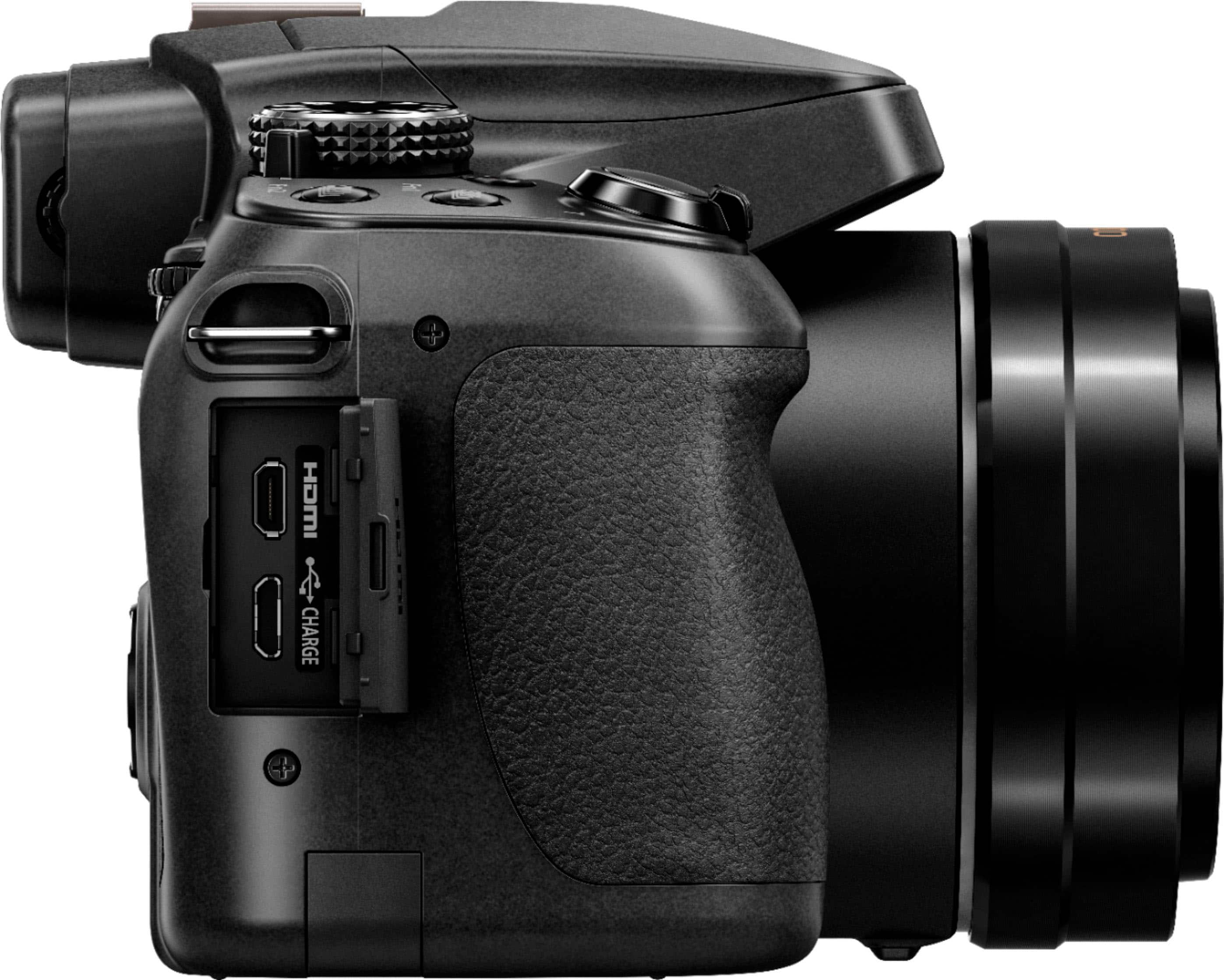 A Lumix DC Vario 60x optical zoom camera with a 1:2.8-5.9 aperture and a 3.58-215 ASPH lens.