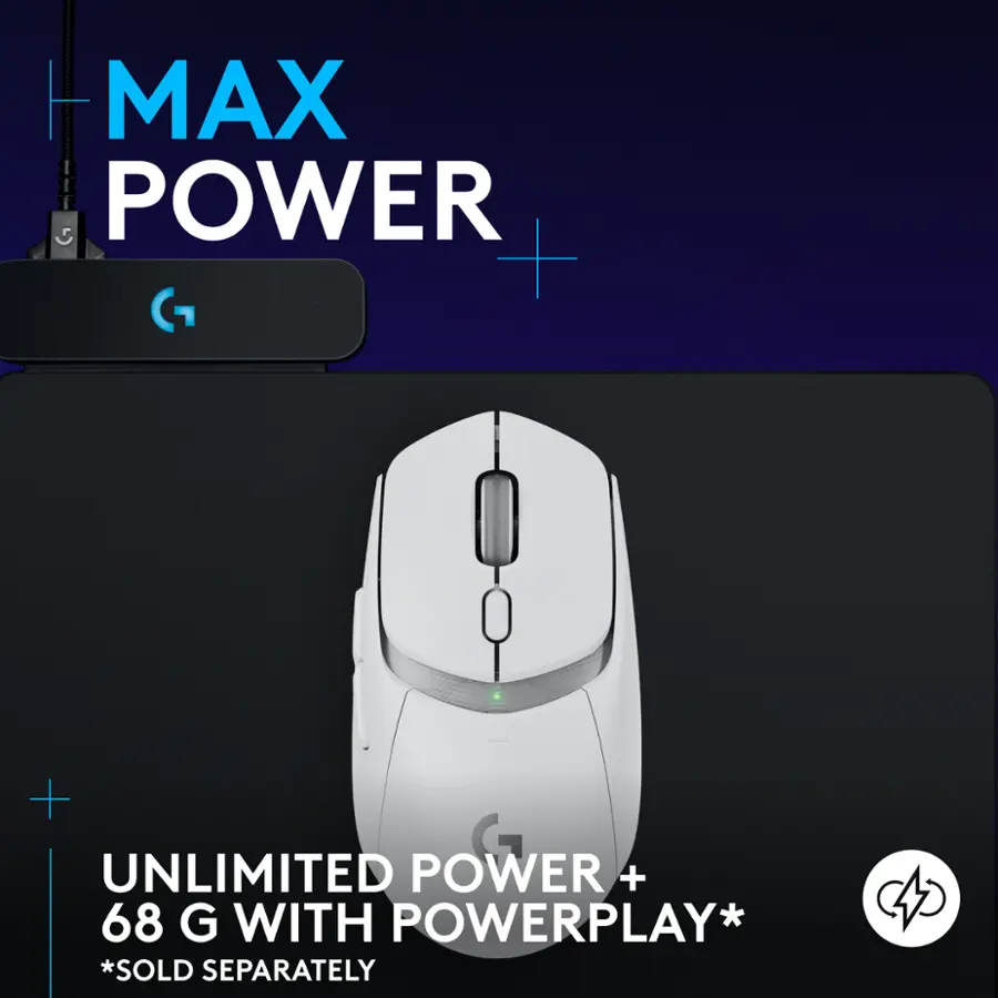 MAX POWER + + UNLIMITED G POWER + 68 G WITH POWERPLAY *SOLD SEPARATELY