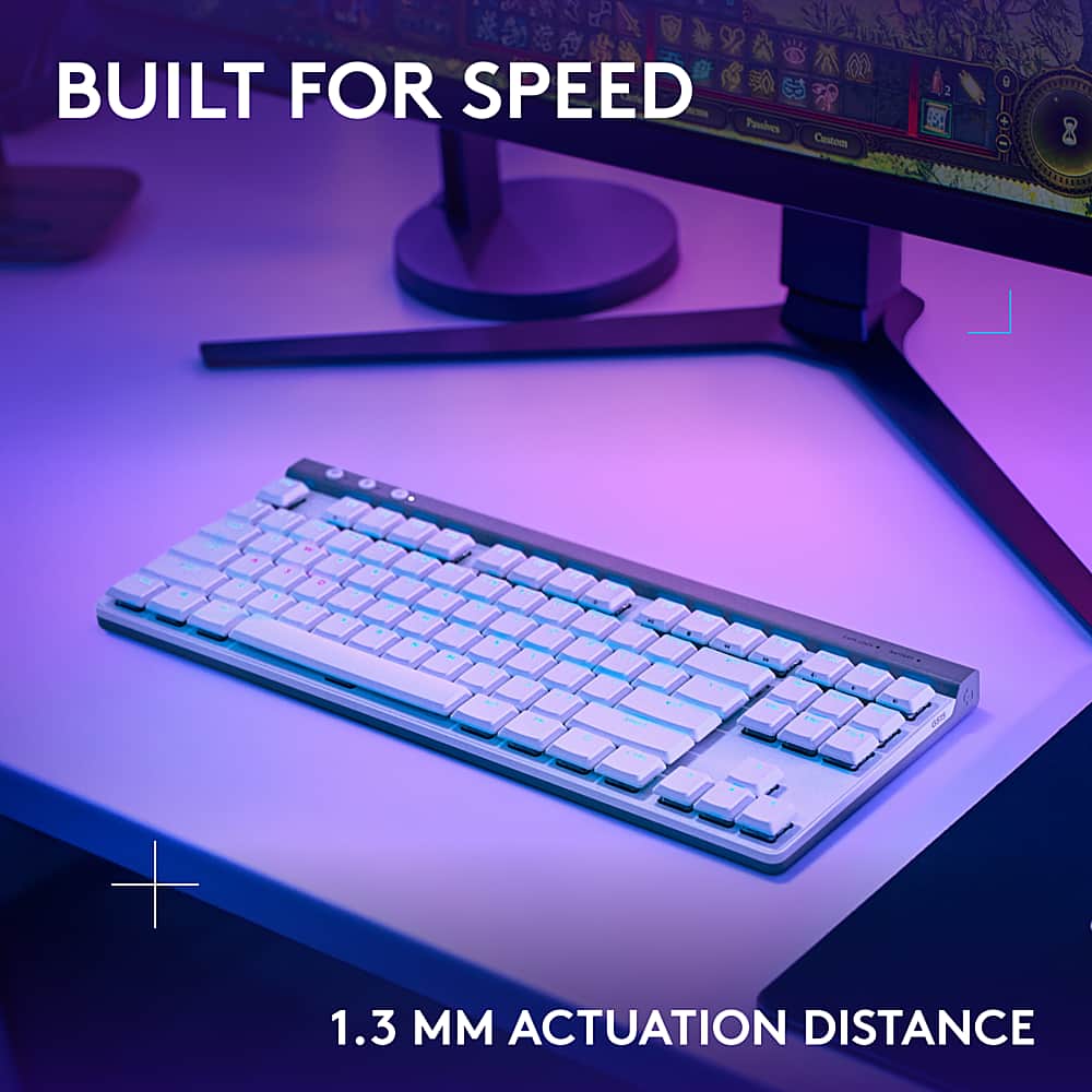 Built for Speed: 1.3 mm actuation distance.
