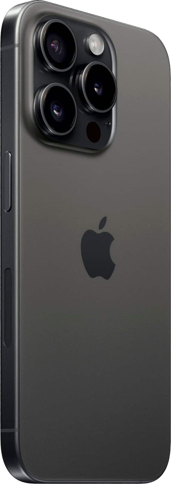 Left. Apple - Pre-Owned iPhone 15 Pro 5G 128GB (Unlocked) - Black Titanium.