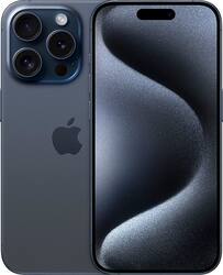 Apple - Pre-Owned Excellent iPhone 15 Pro 5G 256GB - Apple Intelligence - (Unlocked) - Blue Titanium - Front_Zoom