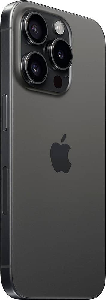 Left. Apple - Pre-Owned iPhone 15 Pro Max 5G 512GB (Unlocked) - Black Titanium.