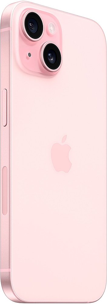Left. Apple - Pre-Owned iPhone 15 Plus 5G 128GB (Unlocked) - Pink.