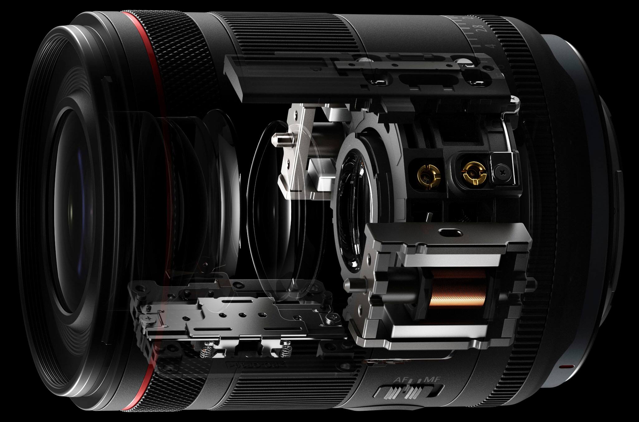 Left. Canon - RF35mm F1.4 L VCM Wide-Angle Lens for EOS R-Series Cameras - Black.