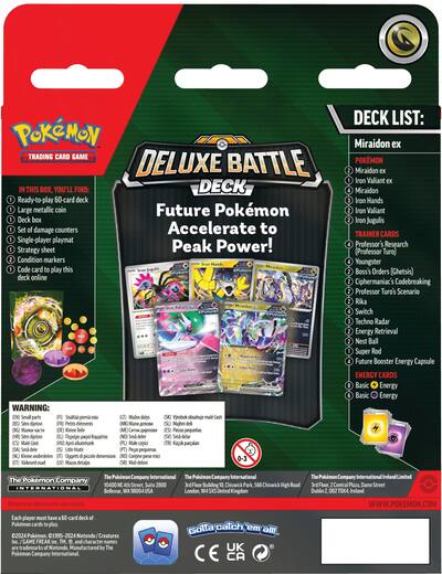 Pokmon Trading Card Game: Deluxe Battle Deck (Miraidon ex/Koraidon ex) Styles May Vary 290-43271 - Best Buy Pokmon Trading Card Game: Deluxe Battle Deck (Miraidon ex/Koraidon ex) Styles May Vary 290-43271 - Best Buy