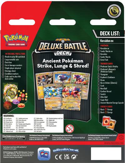 Pokmon Trading Card Game: Deluxe Battle Deck (Miraidon ex/Koraidon ex) Styles May Vary 290-43271 - Best Buy Pokmon Trading Card Game: Deluxe Battle Deck (Miraidon ex/Koraidon ex) Styles May Vary 290-43271 - Best Buy