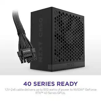 NZXT C 850W ATX 3.1 80 Plus Gold Fully Modular Power Supply Black NZXT C 850W ATX 3.1 80 Plus Gold Fully Modular Power Supply Black