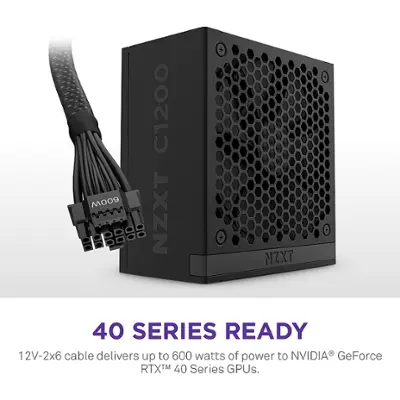 NZXT C 1200W ATX 3.1 80 Plus Gold Fully Modular Power Supply Black NZXT C 1200W ATX 3.1 80 Plus Gold Fully Modular Power Supply Black