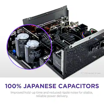 NZXT C 1200W ATX 3.1 80 Plus Gold Fully Modular Power Supply Black NZXT C 1200W ATX 3.1 80 Plus Gold Fully Modular Power Supply Black