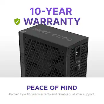 NZXT C 1200W ATX 3.1 80 Plus Gold Fully Modular Power Supply Black NZXT C 1200W ATX 3.1 80 Plus Gold Fully Modular Power Supply Black