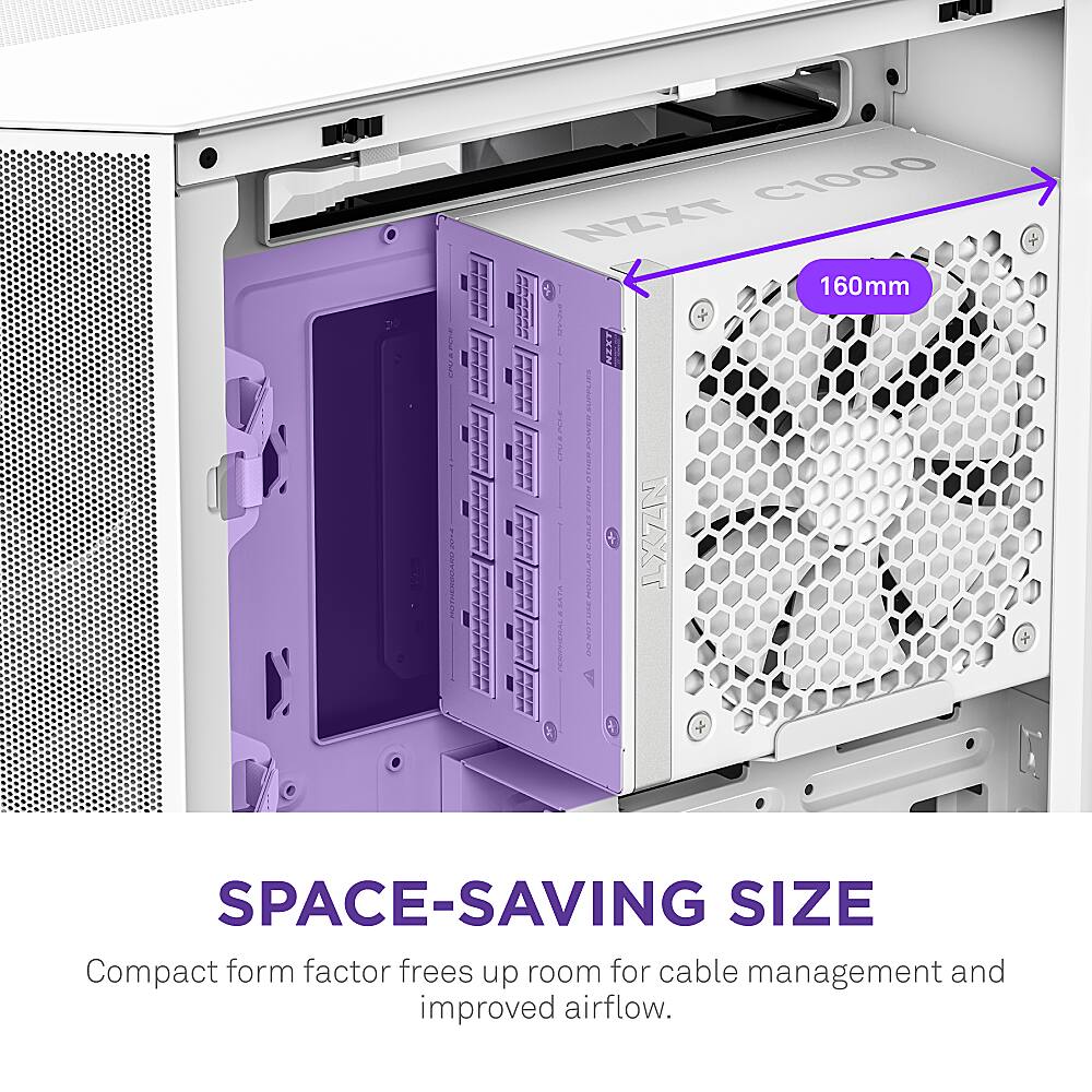 Space-saving size compact form factor frees up room for cable management and improved airflow.