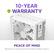 10-YEAR WARRANTY NZXT C1000 XZN PEACE OF MIND Backed by a 10-year warranty and reliable customer support.