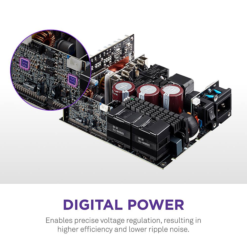 Digital Power: Enables precise voltage regulation, resulting in higher efficiency and lower ripple noise.