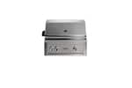Angle. Lynx - Professional 30" Built-In Gas Grill - Limestone.