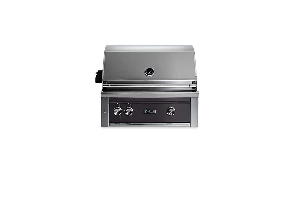 Angle. Lynx - Professional 30" Built-In Gas Grill - Obsidian.