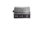 Angle. Lynx - Professional 36-inch Built-In Gas Grill - Obsidian.