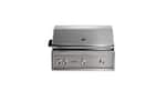Angle. Lynx - Professional 36-inch Built-In Gas Grill - Limestone.