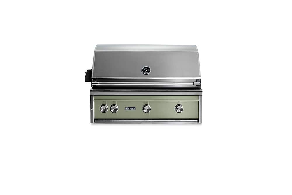 Angle. Lynx - Professional 36-inch Built-In Gas Grill - Desert Sage.