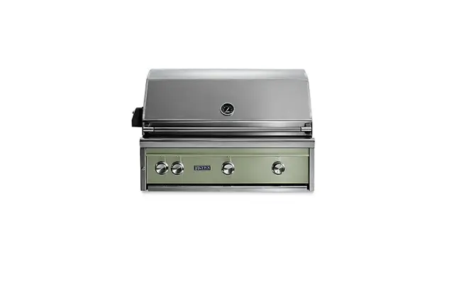 Angle. Lynx - Professional 36-inch Built-In Gas Grill - Desert Sage.