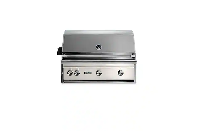 Angle. Lynx - Professional 36-inch Built-In Gas Grill - Glacier.