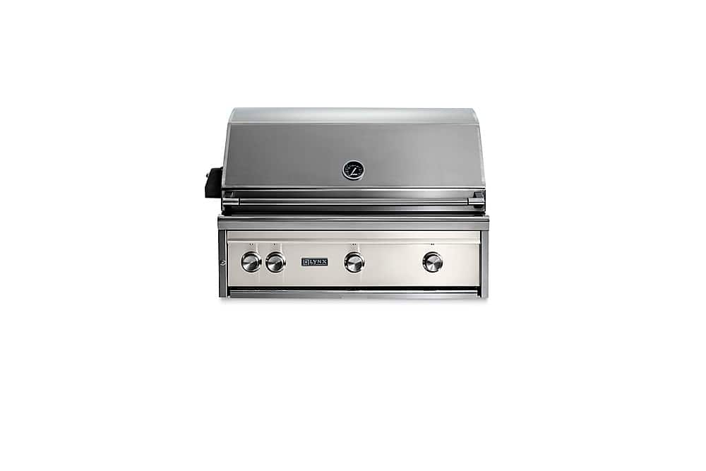 Angle. Lynx - Professional 36-inch Built-In Gas Grill - Glacier.