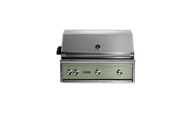 Angle. Lynx - Professional 36-inch Built-In Gas Grill - Desert Sage.