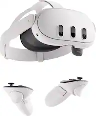 Front. Meta - Quest 3 Breakthrough Mixed Reality - 512GB (Refurbished) - White.